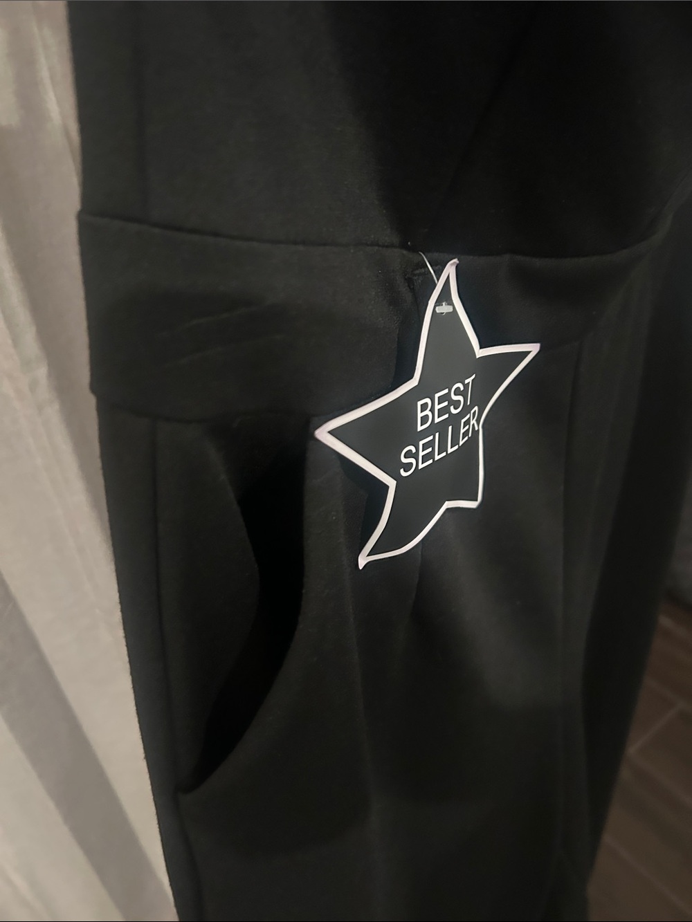 NWT Have Black Strapless Wide-Leg Jumpsuit - Picture 9 of 9